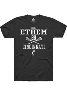 gracie ethem  Cincinnati Bearcats Black Rally NIL Sport Icon Short Sleeve T Shirt