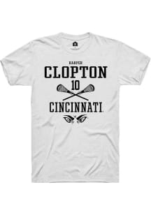 Harper Clopton  Cincinnati Bearcats White Rally NIL Sport Icon Short Sleeve T Shirt