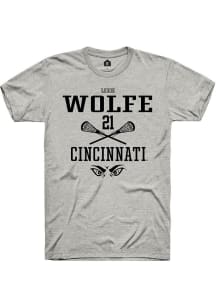 Lexie Wolfe  Cincinnati Bearcats Ash Rally NIL Sport Icon Short Sleeve T Shirt