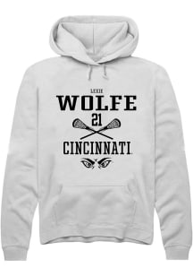 Lexie Wolfe  Rally Cincinnati Bearcats Mens White NIL Sport Icon Long Sleeve Hoodie