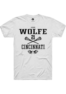 Lexie Wolfe  Cincinnati Bearcats White Rally NIL Sport Icon Short Sleeve T Shirt
