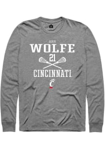 Lexie Wolfe  Cincinnati Bearcats Graphite Rally NIL Sport Icon Long Sleeve T Shirt