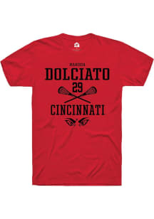 Marissa Dolciato  Cincinnati Bearcats Red Rally NIL Sport Icon Short Sleeve T Shirt