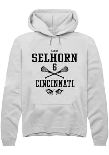Paige Selhorn  Rally Cincinnati Bearcats Mens White NIL Sport Icon Long Sleeve Hoodie