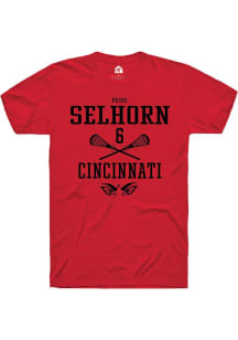 Paige Selhorn  Cincinnati Bearcats Red Rally NIL Sport Icon Short Sleeve T Shirt