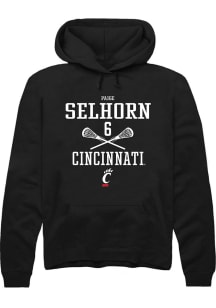 Paige Selhorn  Rally Cincinnati Bearcats Mens Black NIL Sport Icon Long Sleeve Hoodie