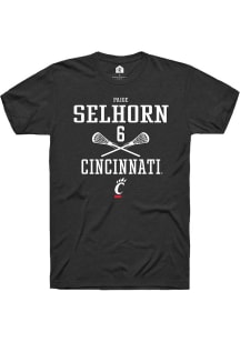 Paige Selhorn  Cincinnati Bearcats Black Rally NIL Sport Icon Short Sleeve T Shirt