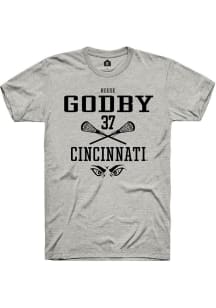 Reese Godby  Cincinnati Bearcats Ash Rally NIL Sport Icon Short Sleeve T Shirt