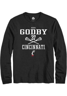 Reese Godby  Cincinnati Bearcats Black Rally NIL Sport Icon Long Sleeve T Shirt