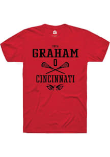 Shea Graham  Cincinnati Bearcats Red Rally NIL Sport Icon Short Sleeve T Shirt