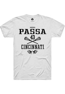 Sophia Passa  Cincinnati Bearcats White Rally NIL Sport Icon Short Sleeve T Shirt