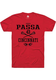 Sophia Passa  Cincinnati Bearcats Red Rally NIL Sport Icon Short Sleeve T Shirt