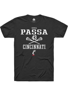 Sophia Passa  Cincinnati Bearcats Black Rally NIL Sport Icon Short Sleeve T Shirt