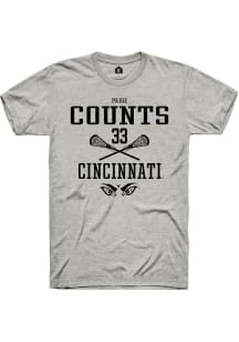 Veronica Counts  Cincinnati Bearcats Ash Rally NIL Sport Icon Short Sleeve T Shirt