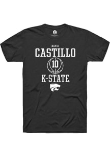 David Castillo  K-State Wildcats Black Rally NIL Sport Icon Short Sleeve T Shirt
