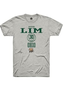Madison Lim  Ohio Bobcats Ash Rally NIL Sport Icon Short Sleeve T Shirt