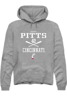 Derrick Pitts  Rally Cincinnati Bearcats Mens Graphite NIL Sport Icon Long Sleeve Hoodie