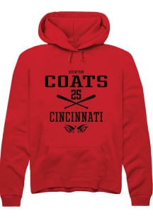 Quinton Coats  Rally Cincinnati Bearcats Mens Red NIL Sport Icon Long Sleeve Hoodie