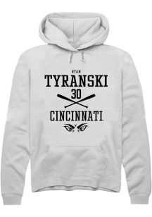 Ryan Tyranski  Rally Cincinnati Bearcats Mens White NIL Sport Icon Long Sleeve Hoodie