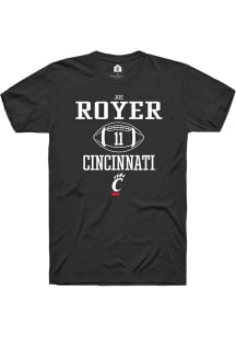 Joe Royer  Cincinnati Bearcats Black Rally Football NIL Sport Icon Short Sleeve T Shirt