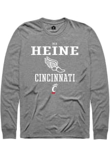 Mia Heine  Cincinnati Bearcats Graphite Rally NIL Sport Icon Long Sleeve T Shirt