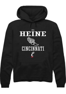 Mia Heine  Rally Cincinnati Bearcats Mens Black NIL Sport Icon Long Sleeve Hoodie
