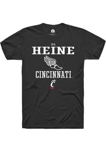 Mia Heine  Cincinnati Bearcats Black Rally NIL Sport Icon Short Sleeve T Shirt