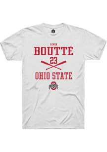 Lorin Boutté  Ohio State Buckeyes White Rally NIL Sport Icon Short Sleeve T Shirt