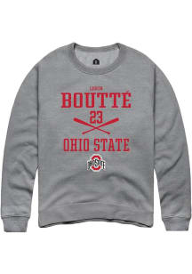 Lorin Boutté  Rally Ohio State Buckeyes Mens Graphite NIL Sport Icon Long Sleeve Crew Sweatshirt