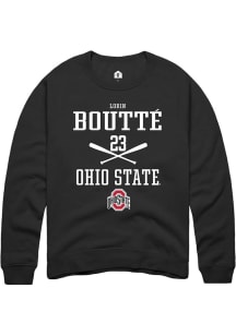 Lorin Boutté  Rally Ohio State Buckeyes Mens Black NIL Sport Icon Long Sleeve Crew Sweatshirt