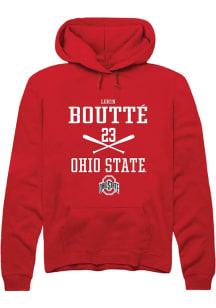 Lorin Boutté  Rally Ohio State Buckeyes Mens Red NIL Sport Icon Long Sleeve Hoodie