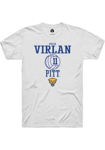 Dalia Virlan  Pitt Panthers White Rally NIL Sport Icon Short Sleeve T Shirt