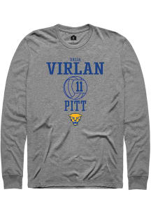 Dalia Virlan  Pitt Panthers Graphite Rally NIL Sport Icon Long Sleeve T Shirt