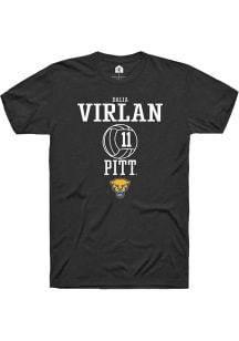 Dalia Virlan  Pitt Panthers Black Rally NIL Sport Icon Short Sleeve T Shirt