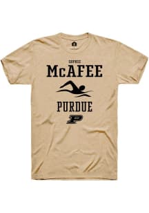 Sophie McAfee  Purdue Boilermakers Gold Rally NIL Sport Icon Short Sleeve T Shirt