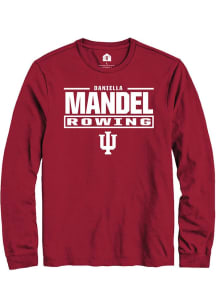 Daniella Mandel  Indiana Hoosiers Cardinal Rally NIL Stacked Box Long Sleeve T Shirt