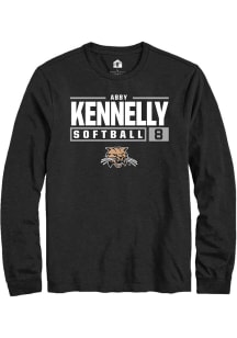 Abby Kennelly  Ohio Bobcats Black Rally NIL Stacked Box Long Sleeve T Shirt
