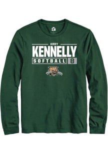 Abby Kennelly  Ohio Bobcats Green Rally NIL Stacked Box Long Sleeve T Shirt