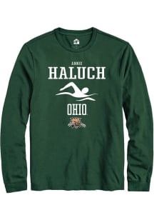 Annie Haluch  Ohio Bobcats Green Rally NIL Sport Icon Long Sleeve T Shirt