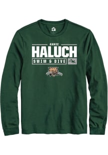 Annie Haluch  Ohio Bobcats Green Rally NIL Stacked Box Long Sleeve T Shirt
