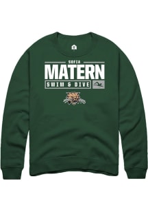 Sofia Matern  Rally Ohio Bobcats Mens Green NIL Stacked Box Long Sleeve Crew Sweatshirt