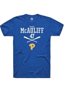 Daniel McAuliff  Pitt Panthers Blue Rally NIL Sport Icon Short Sleeve T Shirt