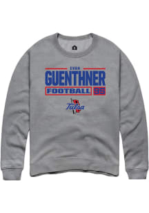 Evan Guenthner  Rally Tulsa Golden Hurricane Mens Graphite Football NIL Stacked Box Long Sleeve Cr..