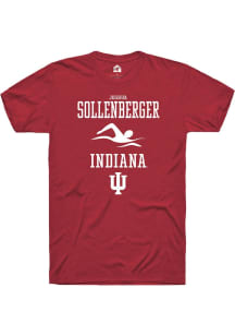 Joshua Sollenberger  Indiana Hoosiers Cardinal Rally NIL Sport Icon Short Sleeve T Shirt