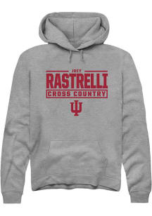 Joey Rastrelli  Rally Indiana Hoosiers Mens Graphite NIL Stacked Box Long Sleeve Hoodie