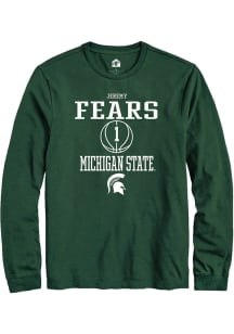 Jeremy Fears  Michigan State Spartans Green Rally NIL Sport Icon Long Sleeve T Shirt