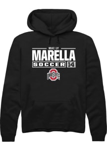 Mai Ly Marella  Rally Ohio State Buckeyes Mens Black NIL Stacked Box Long Sleeve Hoodie