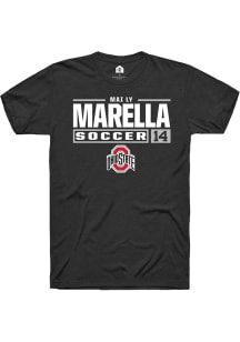 Mai Ly Marella  Ohio State Buckeyes Black Rally NIL Stacked Box Short Sleeve T Shirt