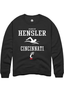 Madelyn Hensler  Rally Cincinnati Bearcats Mens Black NIL Sport Icon Long Sleeve Crew Sweatshirt