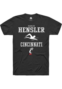 Madelyn Hensler  Cincinnati Bearcats Black Rally NIL Sport Icon Short Sleeve T Shirt